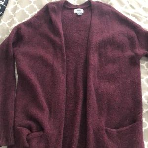 Knee-length cardigan